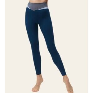 Doverist NWT The Cut Outs Legging Deep Turquoise and Dark Blue